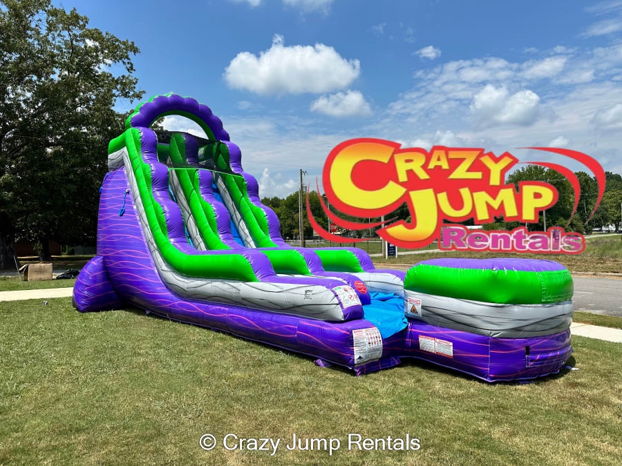 Purple Slide - Hire in Al | Crazy Jump Rentals